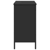 Mobile Lavabo Bagno Nero 80x30x60 cm in Legno truciolato