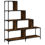 Libreria 4 Gradini Rovere Fumo 139x33,5x149cm Legno truciolato