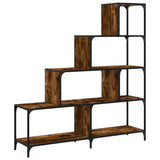 Libreria 4 Gradini Rovere Fumo 139x33,5x149cm Legno truciolato