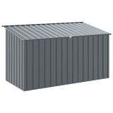 Casetta Cani con Tetto Antracite 196x91x110 cm Acciaio Zincato