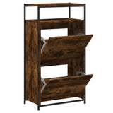 Scarpiera Rovere Fumo 60x34x112 cm in Legno truciolato