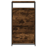Scarpiera Rovere Fumo 60x34x112 cm in Legno truciolato