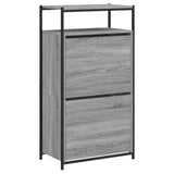 Scarpiera Grigio Sonoma 60x34x112 cm in Legno truciolato