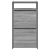 Scarpiera Grigio Sonoma 60x34x112 cm in Legno truciolato