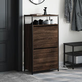 Scarpiera Rovere Marrone 60x34x112 cm in Legno truciolato