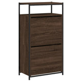 Scarpiera Rovere Marrone 60x34x112 cm in Legno truciolato