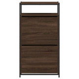 Scarpiera Rovere Marrone 60x34x112 cm in Legno truciolato