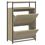 Scarpiera Rovere Sonoma 75x34x112 cm in Legno truciolato