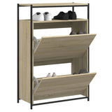 Scarpiera Rovere Sonoma 75x34x112 cm in Legno truciolato