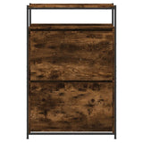 Scarpiera Rovere Fumo 75x34x112 cm in Legno truciolato