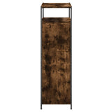 Scarpiera Rovere Fumo 75x34x112 cm in Legno truciolato