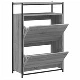 Scarpiera Grigio Sonoma 75x34x112 cm in Legno truciolato