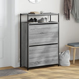 Scarpiera Grigio Sonoma 75x34x112 cm in Legno truciolato