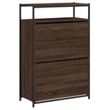 Scarpiera Rovere Marrone 75x34x112 cm in Legno truciolato