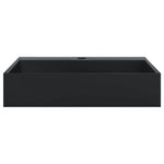 Lavandino 50x38x11 cm Blocco in Marmo/Minerale Nero Opaco