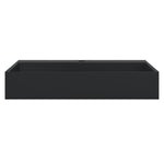 Lavandino 60x38x11 cm Blocco in Marmo/Minerale Nero Opaco