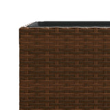 Fioriere da Giardino 3 pz Marroni in Polyrattan