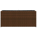 Fioriera con 2 Vasi Marrone 90x20x40 cm in Polyrattan