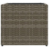 Fioriera da Giardino Grigia 36x30x32 cm in Polyrattan