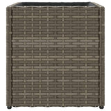 Fioriera da Giardino Grigia 36x30x32 cm in Polyrattan