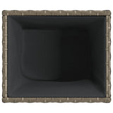 Fioriera da Giardino Grigia 36x30x32 cm in Polyrattan