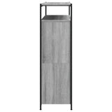 Scarpiera 4 Cassetti Ribaltabili Grigio Sonoma 100x34x112 cm