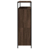 Scarpiera 4 Cassetti Ribaltabili Rovere Marrone 100x34x112 cm
