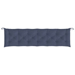 Cuscini per Panca 2 pz Blu Marino 200x50x7 cm in Tessuto Oxford