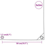 Telone Bianco 5x5 m 650 g/m