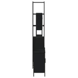 Set Mobili da Bagno 3 pz Nero in Legno truciolato