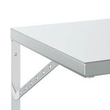 Mensole a Muro 2 pz 100x40 cm Argento in Acciaio Inossidabile