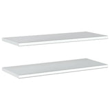 Mensole a Muro 2 pz 100x40 cm Argento in Acciaio Inossidabile