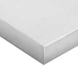 Mensole a Muro 2 pz 100x40 cm Argento in Acciaio Inossidabile