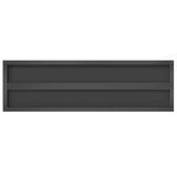 Mensole a Muro 2 pz 100x30 cm Nero in Acciaio Inossidabile