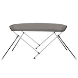 Bimini di Prua con Tendalino 2 Archi Grigio 180x130x110 cm