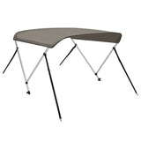 Bimini di Prua con Tendalino 2 Archi Grigio 180x150x110 cm