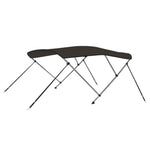 Bimini di Prua con Tendalino 3 Archi Nero 183x160x137 cm