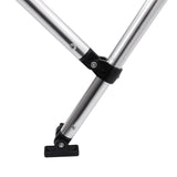 Bimini di Prua con Tendalino 4 Archi Nero 243x180x137 cm