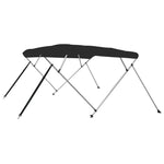 Bimini di Prua con Tendalino 4 Archi Nero 243x244x137 cm