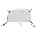 Bimini di Prua con Pareti Laterali 3 Archi 183x(185-198)x137cm