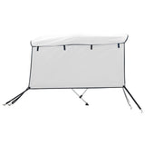 Bimini di Prua con Pareti Laterali 3 Archi 183x(185-198)x137cm