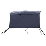 Bimini di Prua con Pareti Laterali 3 Archi 183x(137-152)x137cm
