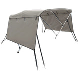 Bimini di Prua con Pareti Laterali 3 Archi 183x(170-182)x137cm
