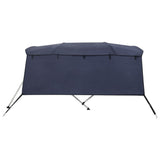 Bimini di Prua con Pareti Laterali 4 Archi 243x(185-198)x137cm
