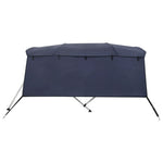Bimini di Prua con Pareti Laterali 4 Archi 243x(230-244)x137cm