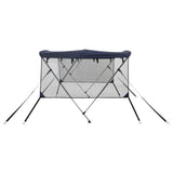 Bimini di Prua Pareti Laterali Rete 3 Archi 183x(170-182)x137cm