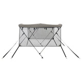 Bimini di Prua Pareti Laterali Rete 3 Archi 183x(137-152)x137cm