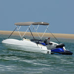 Bimini di Prua Pareti Laterali Rete 3 Archi 183x(137-152)x137cm
