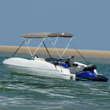 Bimini di Prua Pareti Laterali Rete 3 Archi 183x(137-152)x137cm