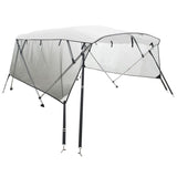 Bimini di Prua Pareti Laterali Rete 4 Archi 243x(185-198)x137cm